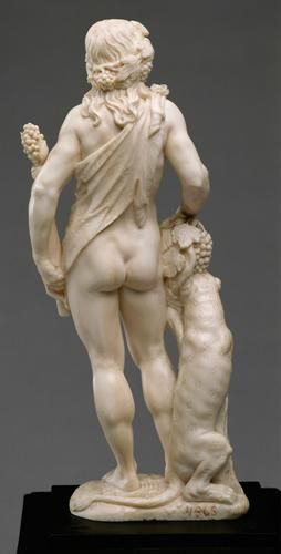 Ivory sculpture. Bacchus. Verso.